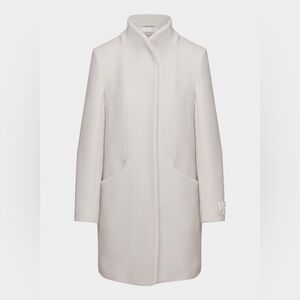 Aritzia Wilfred White Cocoon Coat Medium